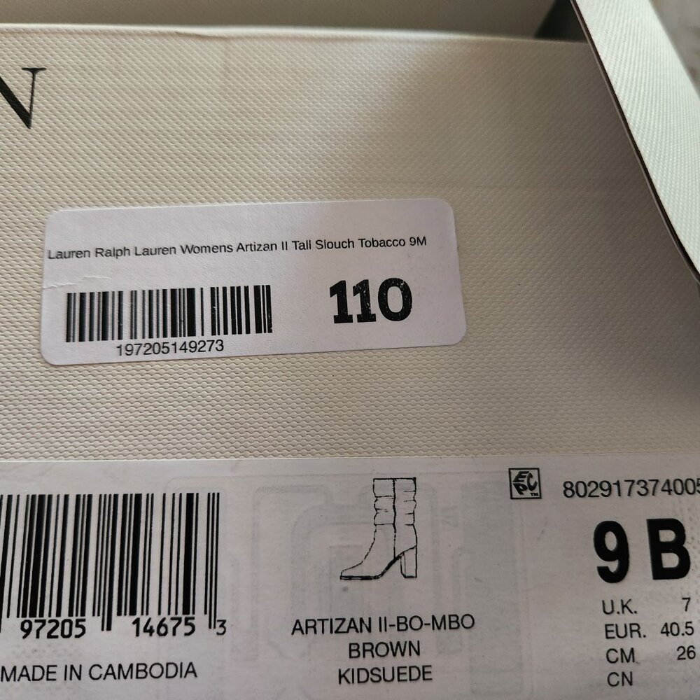 Lauren Ralph Lauren " Artizan II" Suede Mid Shaft Boots. NIB. Size 9 - Picture 6 of 12
